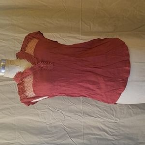 Small pink and lace Sweet Wanderer blouse